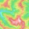 Mappa topografica Bargagli, altitudine, rilievo