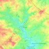 Mappa topografica Tennie, altitudine, rilievo