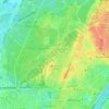 Mappa topografica Lac Supérieur, altitudine, rilievo