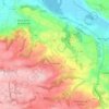 Mappa topografica Dolomieu, altitudine, rilievo