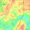 Mappa topografica Algoma Township, altitudine, rilievo