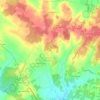 Mappa topografica Salignac-de-Mirambeau, altitudine, rilievo