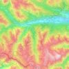 Mappa topografica Vinadio, altitudine, rilievo