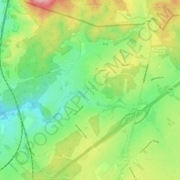 Mappa topografica Hauset, altitudine, rilievo