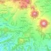 Mappa topografica Wonosobo, altitudine, rilievo