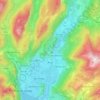 Mappa topografica Arco, altitudine, rilievo