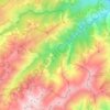 Mappa topografica La Restonica, altitudine, rilievo