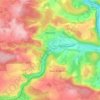 Mappa topografica Warnant, altitudine, rilievo