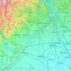 Mappa topografica Vercelli, altitudine, rilievo