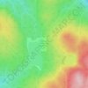 Mappa topografica Big OK Lake (Island Lake) Recreation Site, altitudine, rilievo