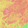 Mappa topografica Lac-Lenôtre, altitudine, rilievo