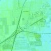 Mappa topografica Las Achiras, altitudine, rilievo