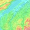 Mappa topografica La Broye, altitudine, rilievo