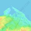 Mappa topografica Leith Harbour & Newhaven, altitudine, rilievo
