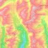 Mappa topografica Mesocco, altitudine, rilievo