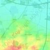 Mappa topografica Dahlen, altitudine, rilievo