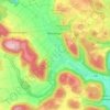 Mappa topografica Melchingen, altitudine, rilievo
