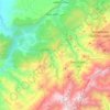 Mappa topografica Asni ⴰⵙⵏⵉ أسني, altitudine, rilievo