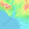 Mappa topografica Ventura, altitudine, rilievo