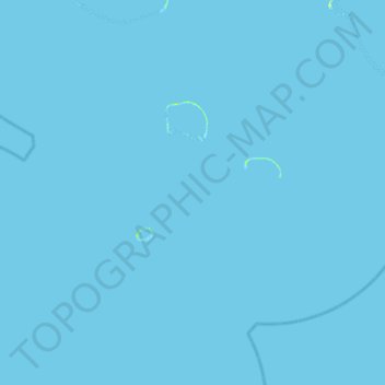 Mappa topografica Îles Raevski, altitudine, rilievo