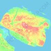 Mappa topografica Ayon Island, altitudine, rilievo