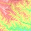 Mappa topografica McClain County, altitudine, rilievo
