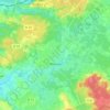 Mappa topografica Mézeray, altitudine, rilievo