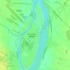 Mappa topografica Île Sainte-Thérèse, altitudine, rilievo
