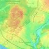 Mappa topografica Lüssum-Bockhorn, altitudine, rilievo
