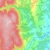 Mappa topografica Clydesdale, altitudine, rilievo