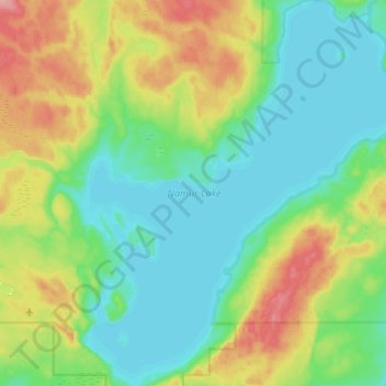 Mappa topografica Namur Lake, altitudine, rilievo