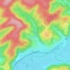 Mappa topografica Bierbach, altitudine, rilievo