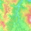 Mappa topografica Accumoli, altitudine, rilievo