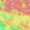 Mappa topografica Chiny, altitudine, rilievo