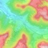 Mappa topografica Laufen an der Eyach, altitudine, rilievo