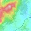 Mappa topografica Bustelo, altitudine, rilievo