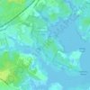 Mappa topografica Carrol's Glen, altitudine, rilievo