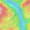 Mappa topografica Trechtingshausen, altitudine, rilievo