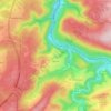 Mappa topografica Lorcé, altitudine, rilievo