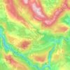 Mappa topografica La Palud-sur-Verdon, altitudine, rilievo