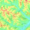 Mappa topografica Neufraunhofen, altitudine, rilievo