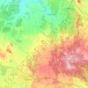 Mappa topografica Shire of Hepburn, altitudine, rilievo