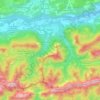 Mappa topografica Ferlach, altitudine, rilievo