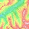 Mappa topografica Sils im Engadin/Segl, altitudine, rilievo