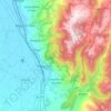 Mappa topografica Campello sul Clitunno, altitudine, rilievo