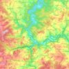 Mappa topografica Rosenthal am Rennsteig, altitudine, rilievo