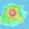 Mappa topografica Saba, altitudine, rilievo