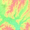 Mappa topografica Chariton County, altitudine, rilievo