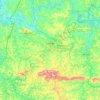 Mappa topografica Lavras, altitudine, rilievo