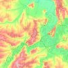 Mappa topografica Уфимский район, altitudine, rilievo